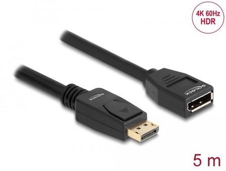 Delock DisplayPort-forlengelseskabel - DisplayPort til DisplayPort - 5 m
