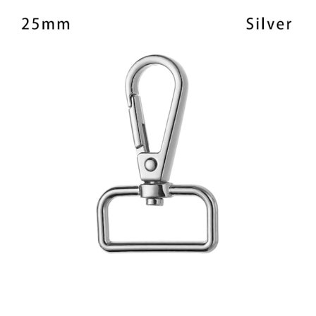 1st Väskor Rem Spännen Hummerlås SILVER 25MM