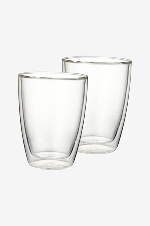 Dorre - Kaffekrus Kaia 2-pak - Transparent - Kopper & krus - Fra Homeroom