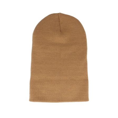 Beechfield - Brown longbeanie Beanie - Caramel Long Blank Beanie @ Hatstore