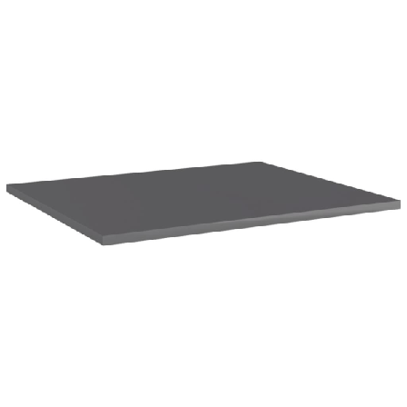 Vidaxl Hyllplan 8 St Grå Högglans 60x50x1,5 Cm Konstruerat Trä Grå