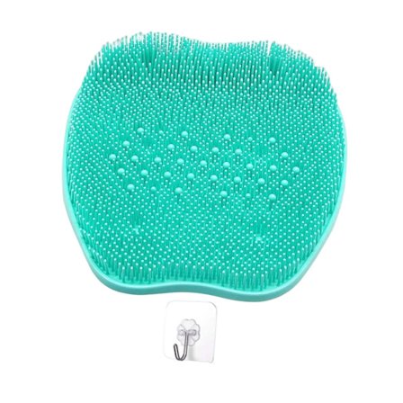 Dusjfot-skrubbematte Rengjør føttene uten å bøye deg Komfortabel fotmassasjematte for boblebad Kvinner Menn Eldre Seniorer