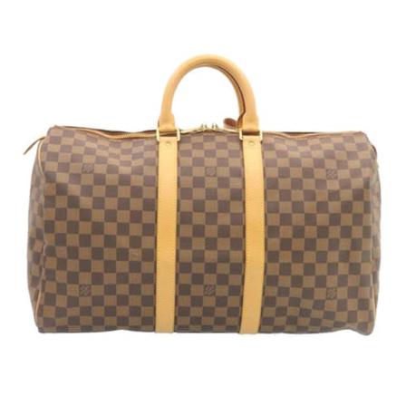 Louis Vuitton Vintage, Pre-owned Canvas Keepall Bruin, Dames, Maat:ONE Size