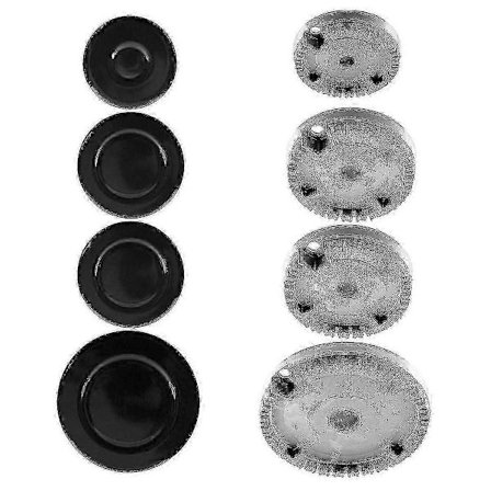 linguistisk universal Brännarkrona Flamlåga Lock Ugn Spis Häll Gas för Passar Alla Mellan (FMY)