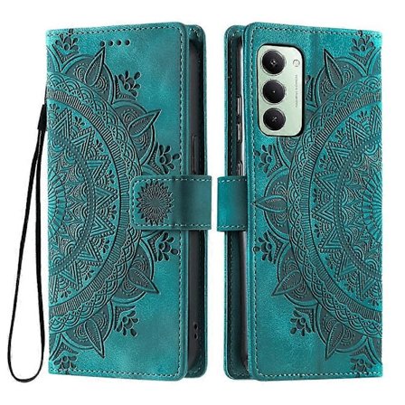 Kompatibel med Xiaomi Redmi 15 5G (EU) (171mm) / 4G (EU) (171mm) Deksel med Totem-trykk, Lommebok i Skinn med [BR]