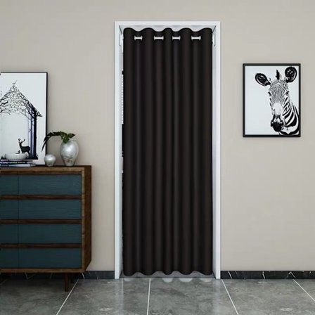 Dörrgardin ogenomskinlig gardin termiskt isolerad 90x200cm