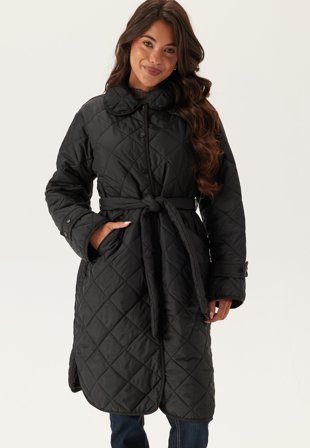 Pieces-Pcemily Long Quilted Jacket-M