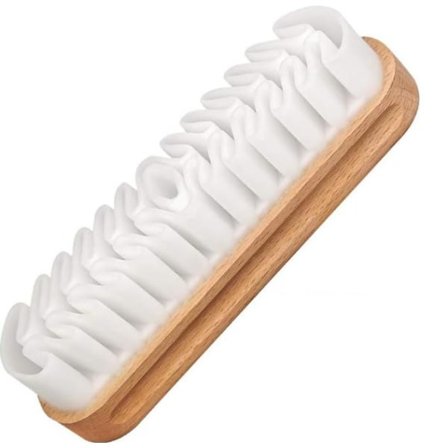 Crepe-borste i gummi - Mockaskoborste för rengöring av en typ av mocka-nubuckläder