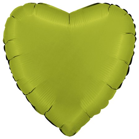 Folioilmapallo Sydän Satiini Matcha Latte