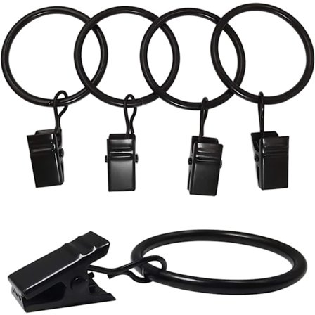 Gardinringar Clips - 20 pack