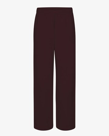 Organic Straight Leg Sweatpants - Oxblood Red - Female - S