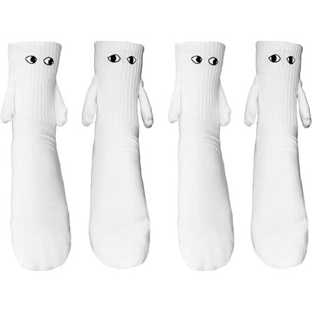 Roliga magnetiska strumpor som håller hand vänskapsstrumpor hand i hand nyhet strumpor presenter till män kvinnor par vänner