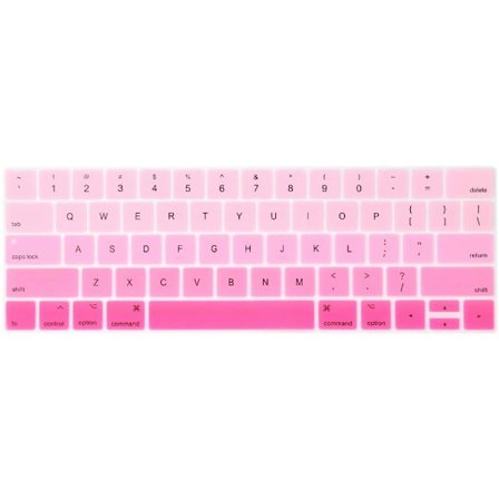 Tangentbordsskydd för MacBook Pro med Touch Bar 13 tum och 15 tum, ultratunt tangentbordsskydd vattentätt dammtätt silikonskydd för Retina