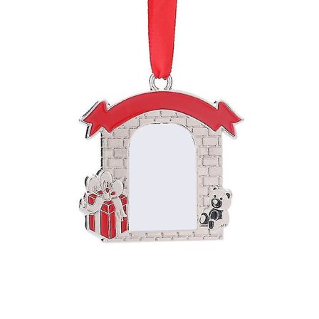 Sublimation Blank Pendant Värmeöverföring Julgran Hangin DXGHC