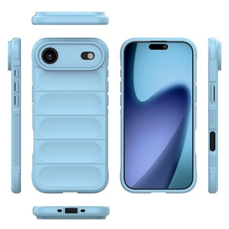 iPhone 17-AIR telefoncover, blødt cover, lyseblå