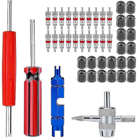 44-delt Ventil Fjerningsværktøj, Ventilkerne, 4-vejs Ventilværktøj, Ventilkerne Fjerningsværktøj, Ventildæksel