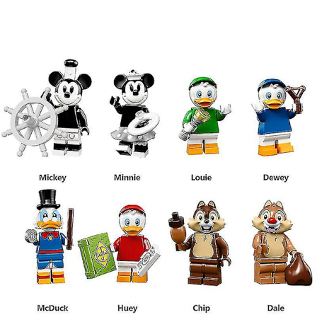 Disney Minifigurer Mickey og Minnie Byggeklodser Legetøj Gave 8 stk