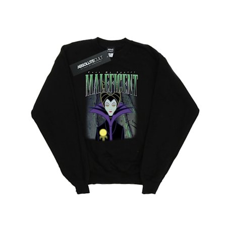 Disney Herr Sleeping Beauty Maleficent Montage Sweatshirt S Svart