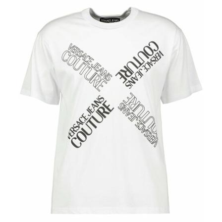 Versace Jeans Couture - T-shirts - Vit - Herr - Storlek: M, Herr, Storlek: M