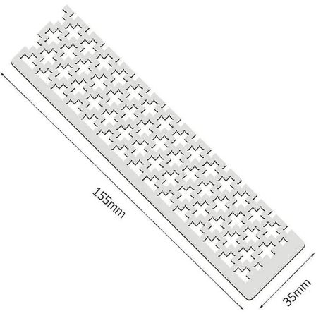 Metall diamantmalingslinjal Linjal for DIY diamantmaling Diamantmalingsverktøy