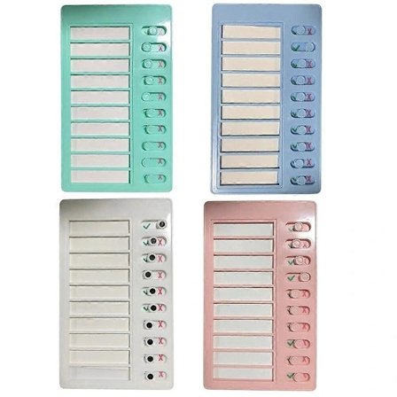 4 Stykker Gjøremålsliste for Barn, Oppgaver, Sjekkliste, Gjenbrukbar Gjøremålsliste, for Barn Voksne Hjem Skole Klasserom type 03 type 03 type 03