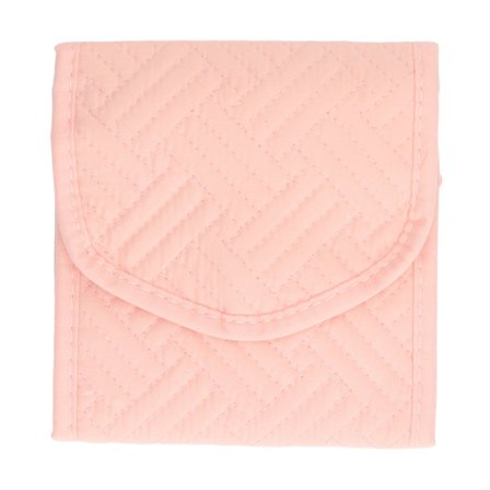 Resesmyckesorganisatör Utomhus Vikbar Väska Fodral för Halsband Örhängen Ringar S Rosa