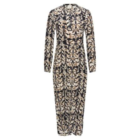 Heartmade, Batik Hornsea Dress Beige, Dames, Maat:M,stretch