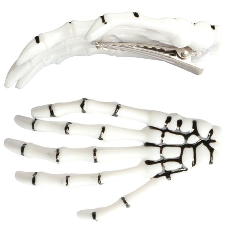 Skeletthand Hårspänne