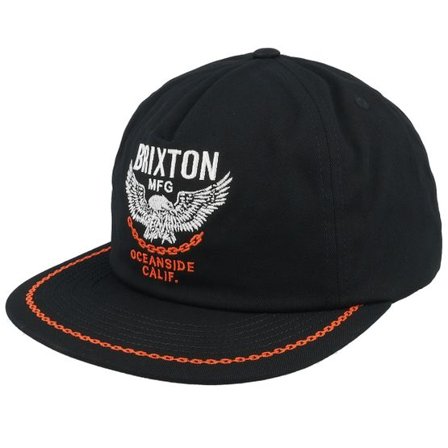 Brixton - Svart snapback Keps - Waller High Profile Black Snapback @ Hatstore