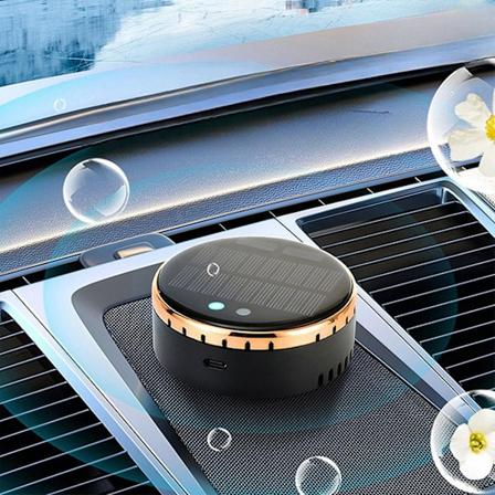 Mini bilgåva bil sol USB-renare skrivbord bärbar renare aromaterapi deodorant