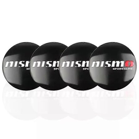 4 st 56 mm Bil Däck Hjul Nav Mitt Kåpa Klistermärken Badge Emblem Skydd kompatibel för Nismo Nissan Qashqai Juke X-trail Tiida Teana Bil Styling