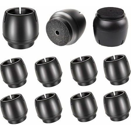 Stolebenbeskytter, Silikonestolbenkappe, 12 stk. Runde Stolebenbeskyttere til Stoleben, til Runde Ben 17-21mm Beskytter Mod Ridser - 17-21mm