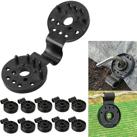 20 st skuggnät plastklämmor, skuggnätklämmor, skuggnät fixeringklämmor, fågelskyddsnät (20 st)