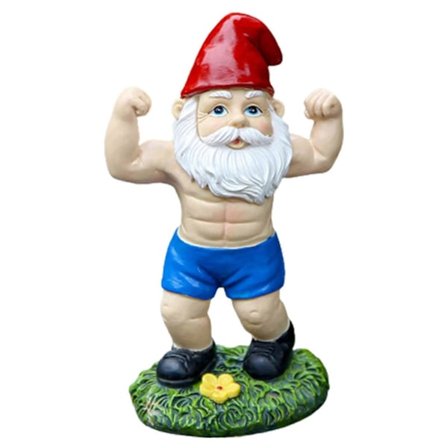 Fitness Nisser Resin Figurer Forbedrer Have Landskabspleje Projekter til Indendørs og Udendørs Dekoration (FMY)