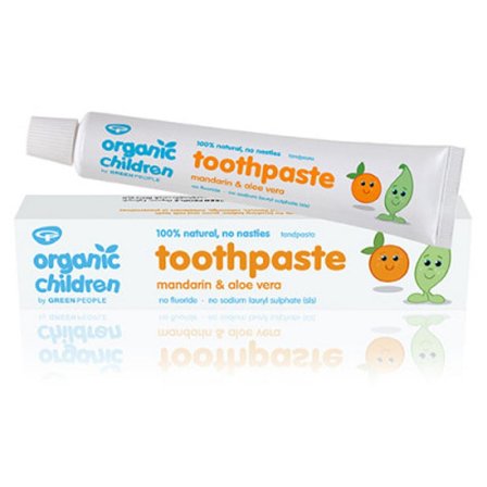 Green People Mandarin Toothpaste with Fluoride 50 ml, Medicin & Pleje, Mund & Tandpleje, Tandpasta