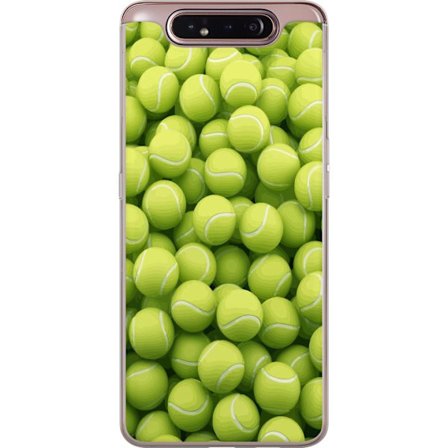 Kompatibel Mobilcover til Samsung Samsung Galaxy A80 Mønster af grønne tennisbolde i høj detalje, sporty motiv med gentagende tekstur og stærke fa