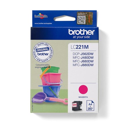 Brother LC221M - magenta - original - blekkpatron