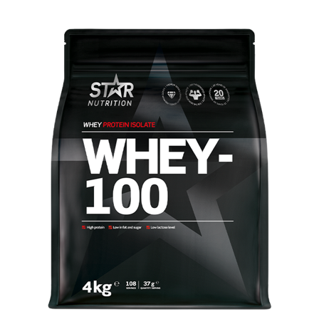 Star Nutrition Whey-100 Vassleprotein 4 kg