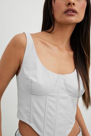 NA-KD Trend Skräddarsydd korsettopp - Set - Grå - EU 32