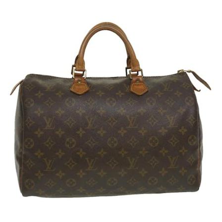 Louis Vuitton Vintage, Pre-owned Speedy 35 Monogram Handbag Bruin, Dames, Maat:ONE Size