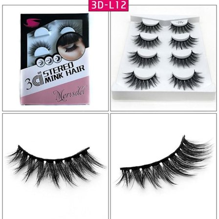 3D-minkvipper fra Merisdel (4-PAK)