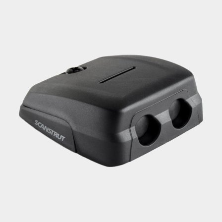 Kabeldoorvoer Scanstrut DS-HD10-BLK Horizontal Double-entry Cable Seal, kunststof, voor 2 stuks kabels Ø6 - 10 mm, zwart