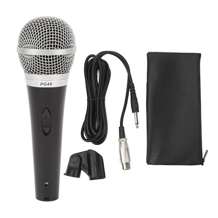 Ledningsmikrofon med lydkabel Plug and Play Kardioid Pickup Ledningsdynamisk sangmikrofon for høyttalere Sangmaskin