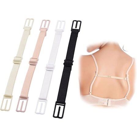 8 st bh-klämmor elastiska bh-bandsklipp för kvinnor justerbara halkfria bh-bandshållare