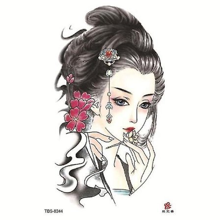 Sexy Female Waterproof Tattoo Stickers Diy Body Art Stickers Sketch East China 3d Tattoo Stickers Temporary Tattoos Christmas Halloween