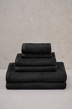 Jotex - Handtuch-set Im 6er-pack Schwarz - DARCY - Kaufe Handtuchsets bei Jotex