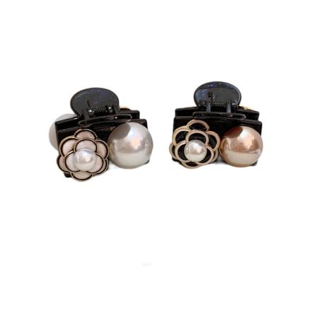 2 stk. Perle Hårklemme Klips for Kvinner Jente Hårnål Hodeplagg Klips