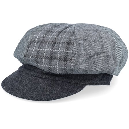 Seeberger - Gris vega Casquette - Patchwork Antracite Balloon Vega Cap @ Hatstore