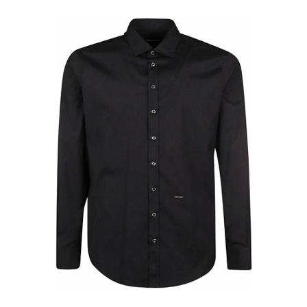 Dsquared2, Casual Shirts Czarny, Mężczyzna, Rozmiar: S