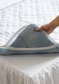 Madrassbeskyttelse hvit Hvit - 120x200 cm - Linea